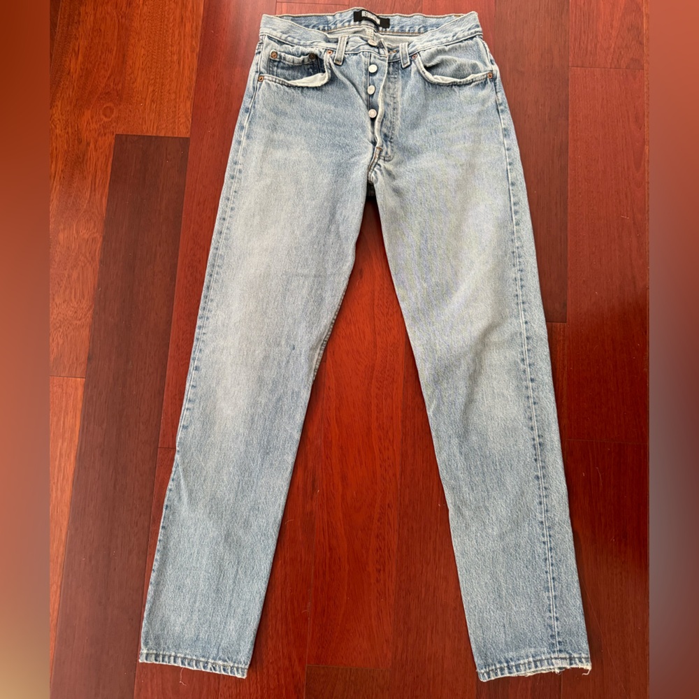 Vintage Reformation Levi’s mid-rise straight/loose leg